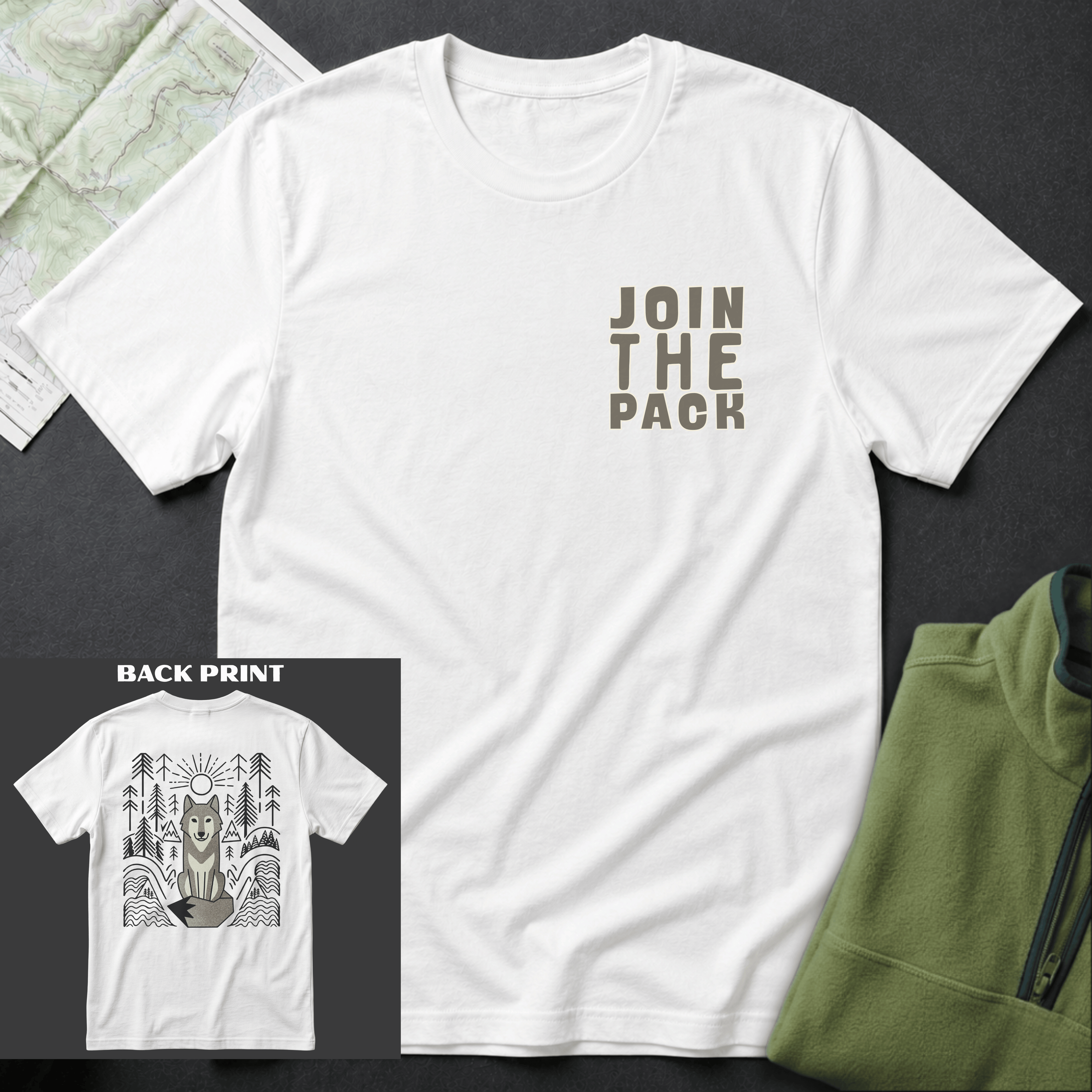 Join The Pack Back Print T-Shirt