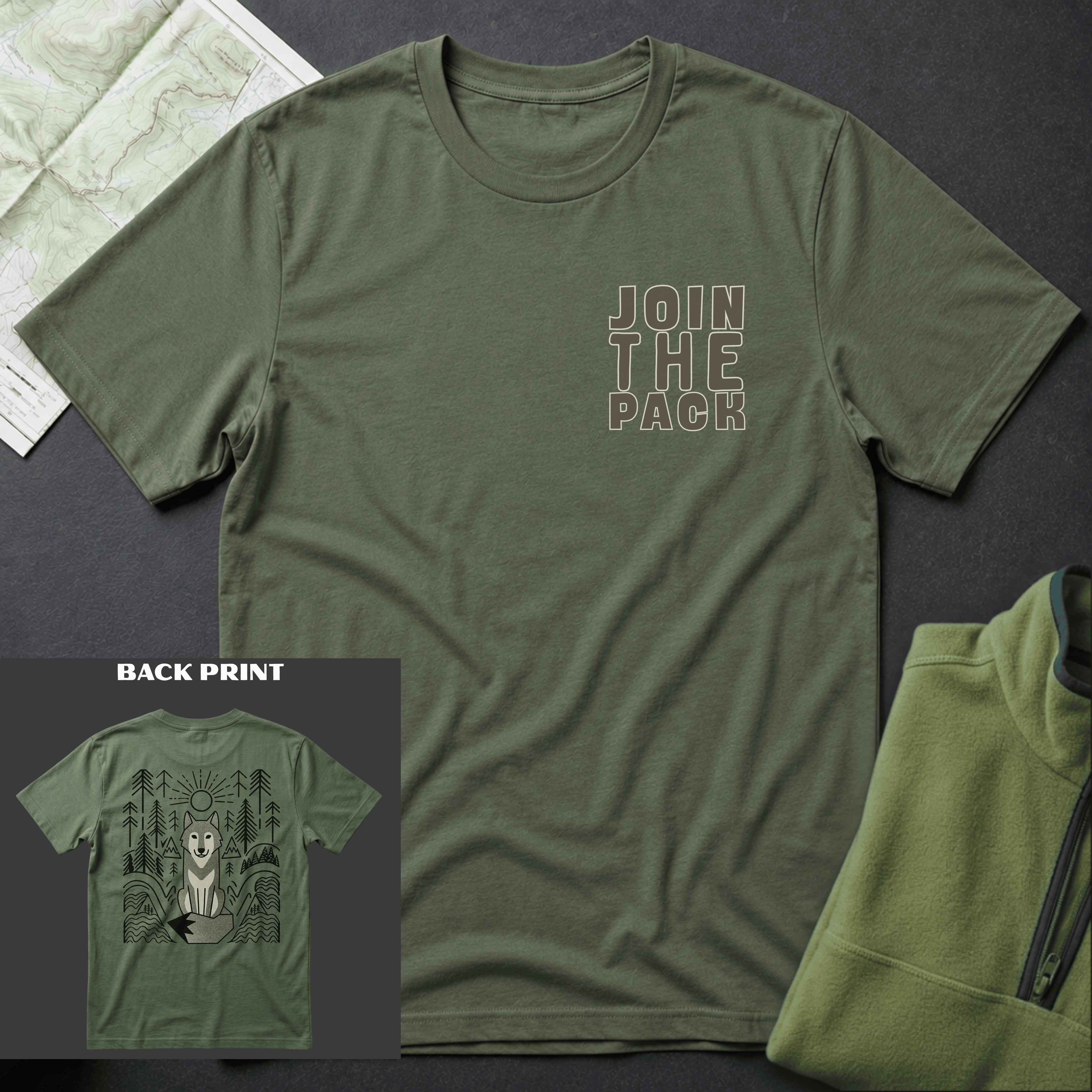Join The Pack Back Print T-Shirt
