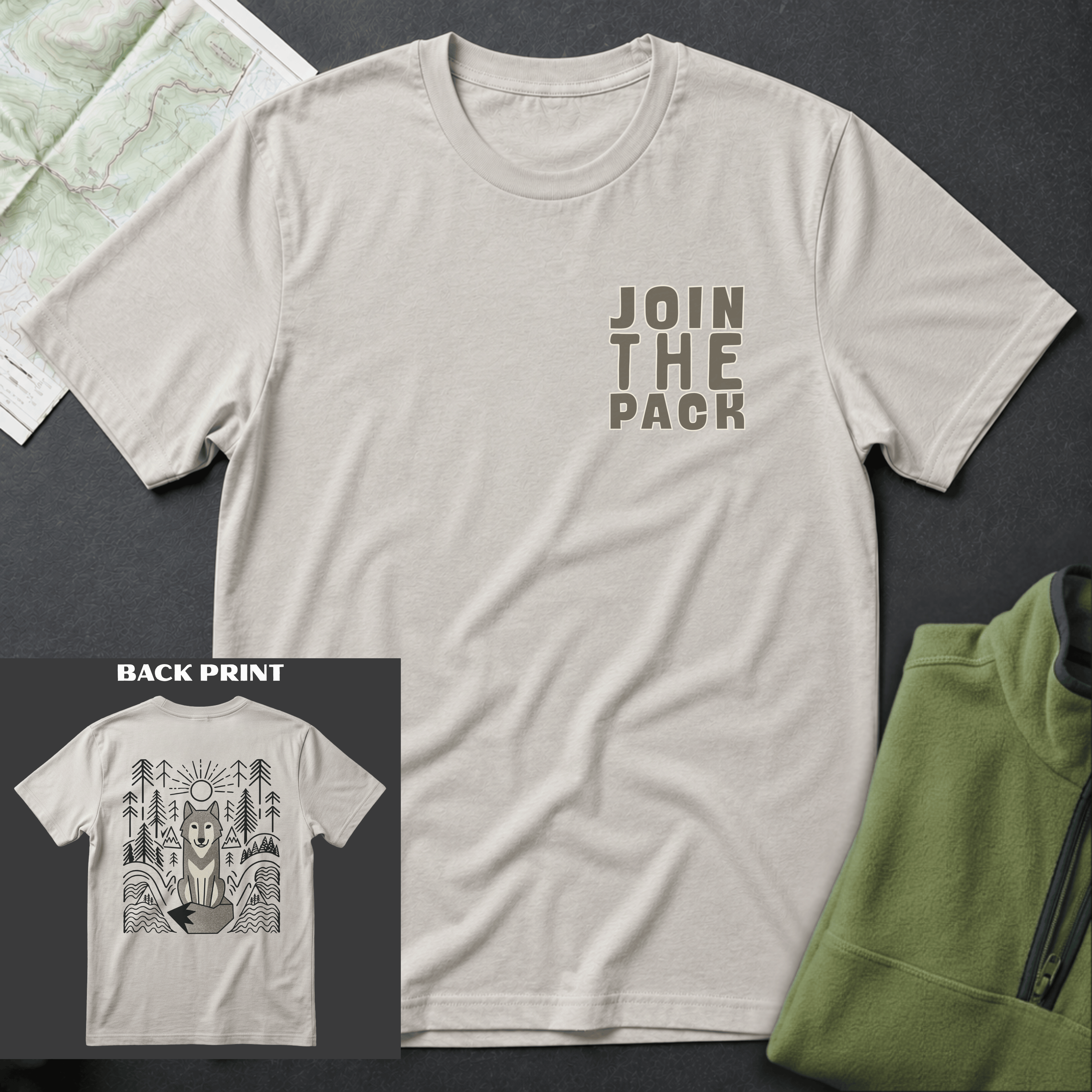 Join The Pack Back Print T-Shirt