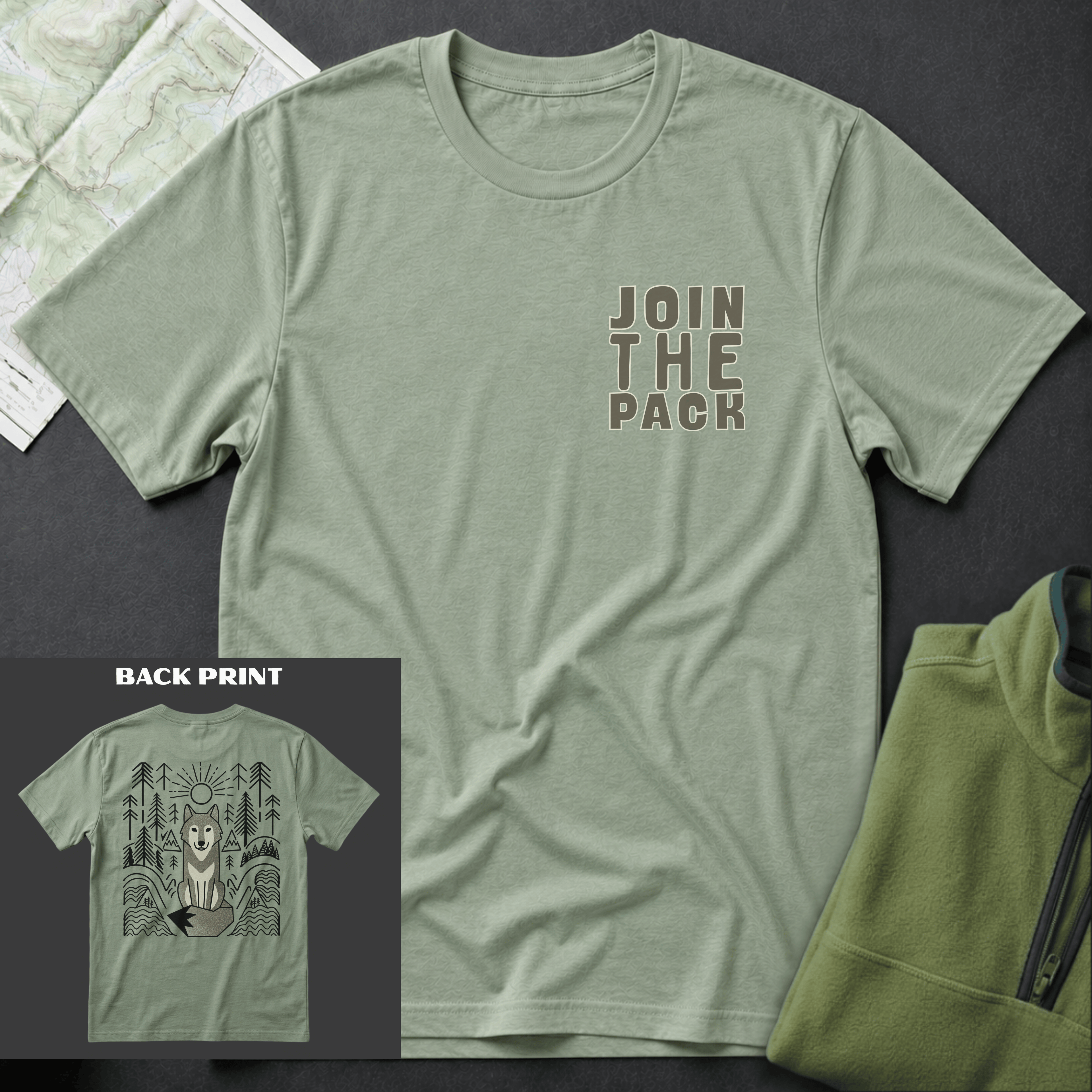 Join The Pack Back Print T-Shirt