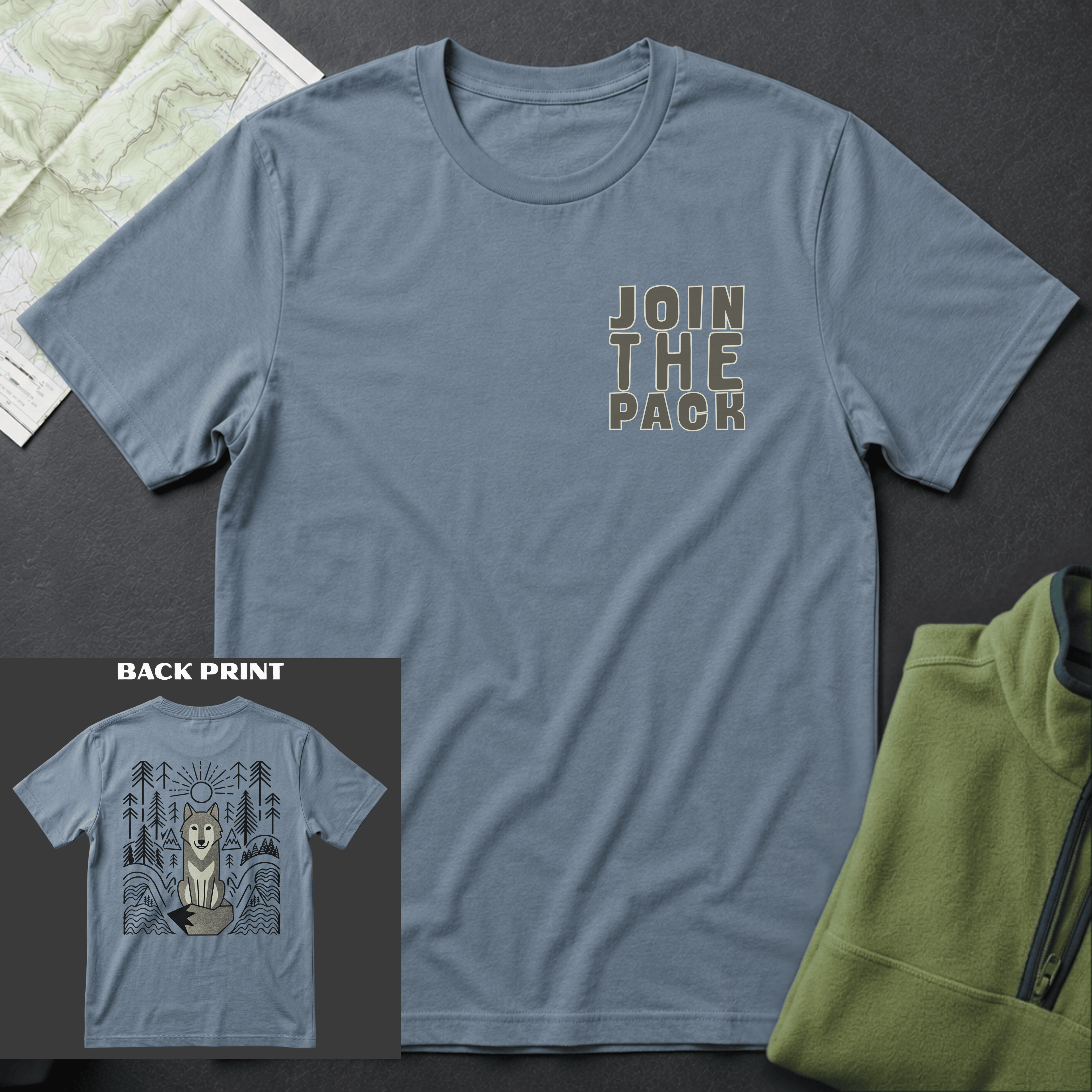 Join The Pack Back Print T-Shirt