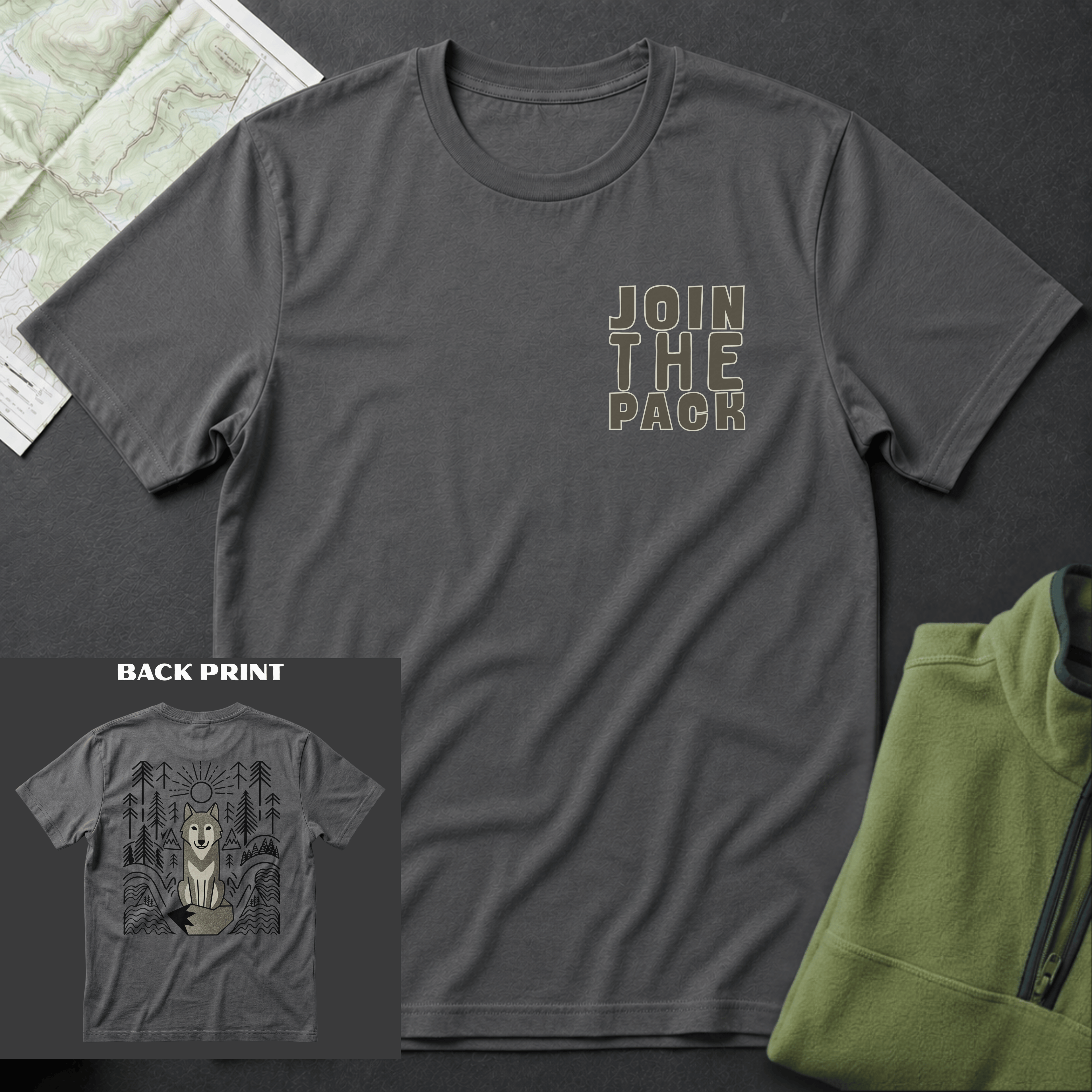 Join The Pack Back Print T-Shirt